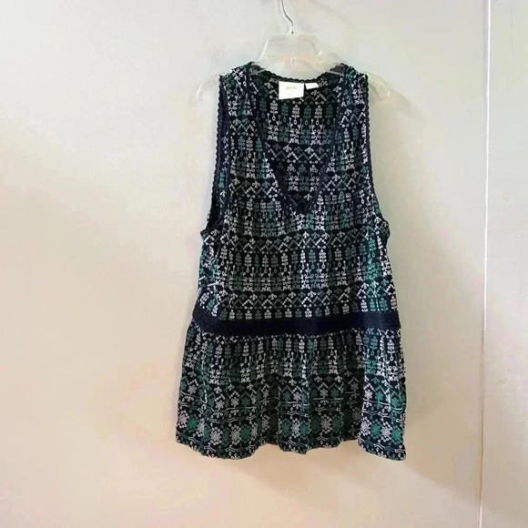 Anthropologie Tops - Anthropologie embroidered peplum blouse extra large